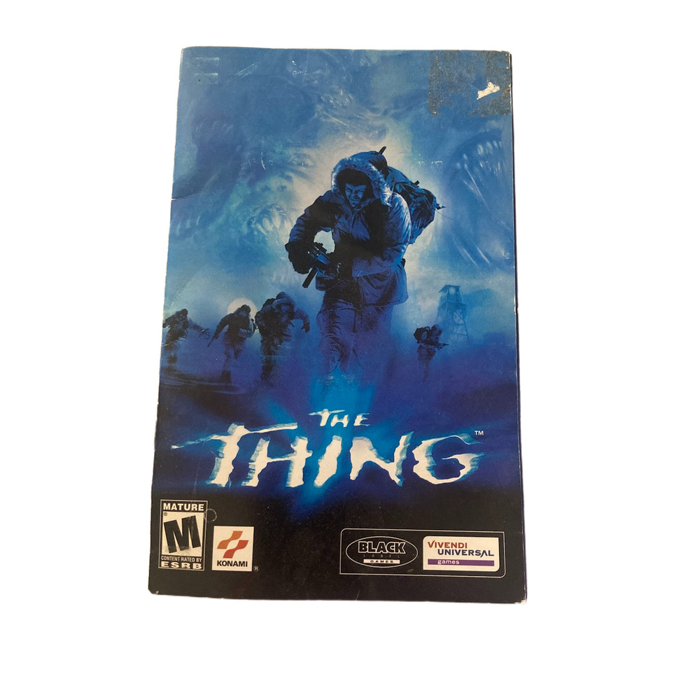 The Thing (PS2) - Authentic Manual Only W/ Reg Card SEE DESC.